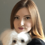 The photo shows Natalia Matkovska, a client for whom the agency developed a CRM platform.